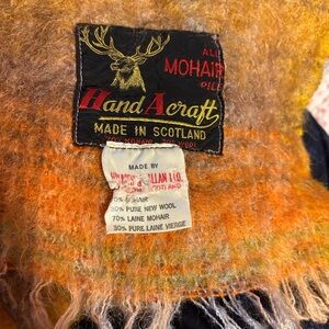 Hand A craft Mohair Made in Scotland blanket 36x46